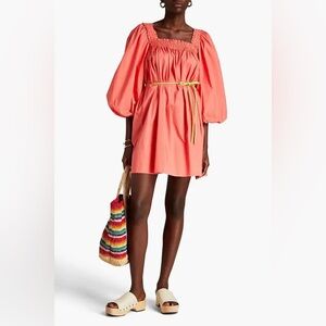 Zimmermann Nina Smocked Mini Dress